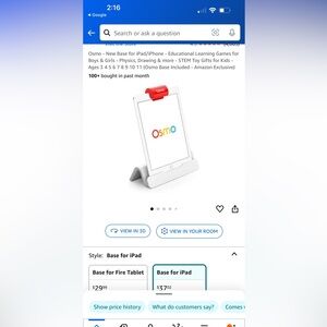 Osmo IPad base and Frozen Studio. Only used once. Like New.